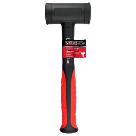 1426FG Mazo de golpe seco tapas fijas con mango Rubber grip de 10-1/8", 26 oz