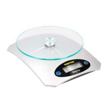 BADCP Báscula digital para cocina con plato 5 Kg