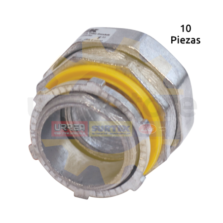 CLT12R Conector recto para tubo liquid tight 1/2" Surtek