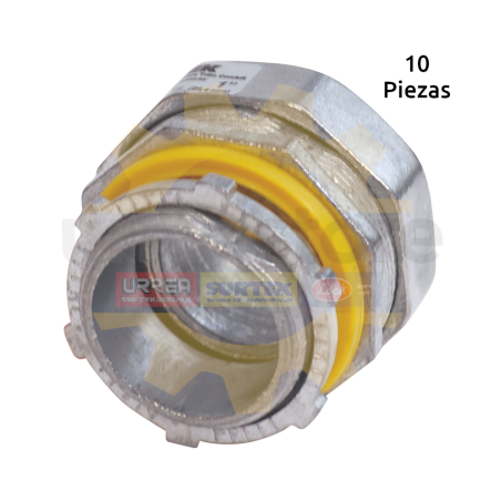 CLT34R Conector recto para tubo liquid tight 3/4" Surtek