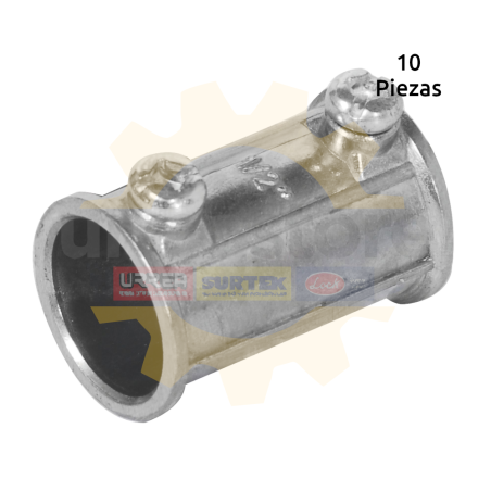 COP12 Conector cople para tubo conduit pared delgada 1/2" Surtek