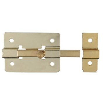 PASL8 Pasador de sobreponer de barra latón brillante 8 cm Lock