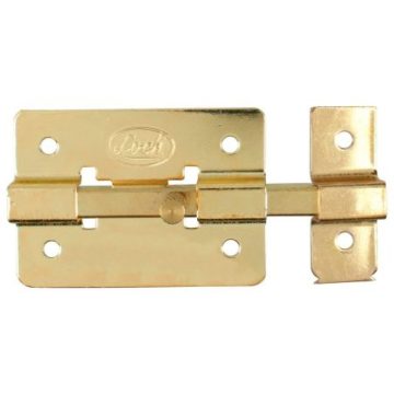 PASL10 Pasador de sobreponer de barra latón brillante 10 cm Lock