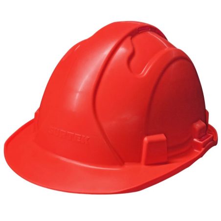 CASR Casco de seguridad con ajuste de intervalos de 4 puntos, color rojo Surtek