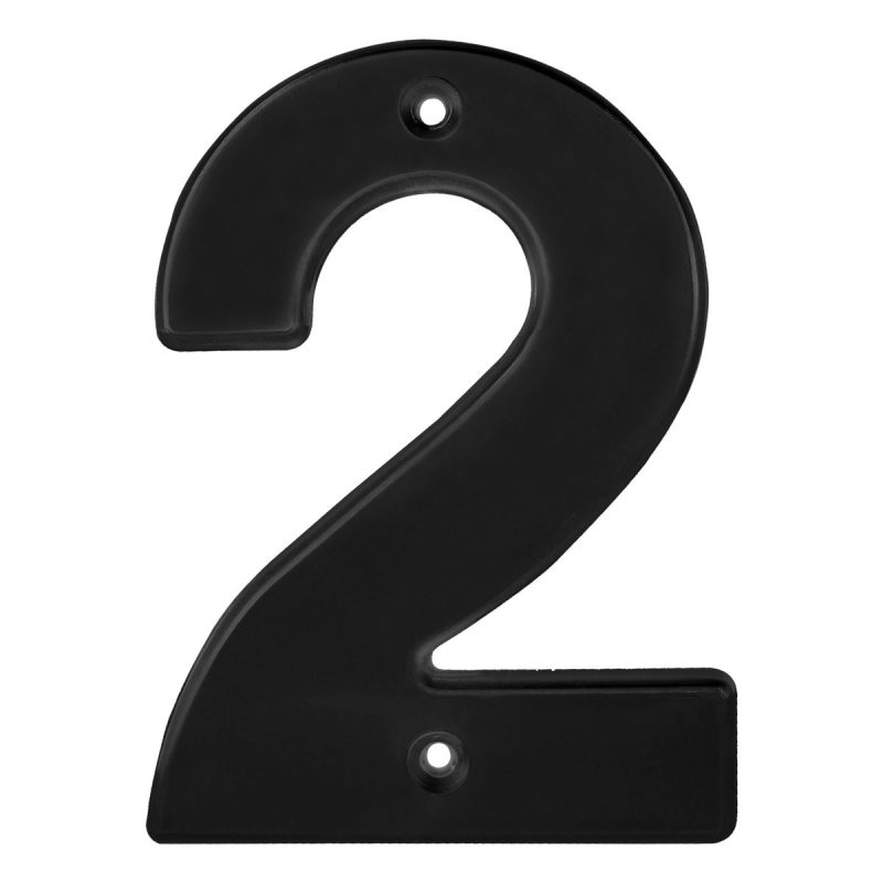 Número 2 bold 4" negro Lock Número 2 bold 4" negro Lock