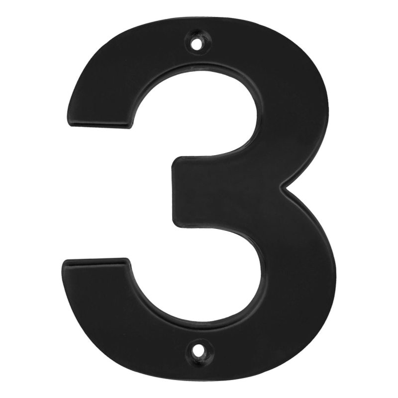 Número 3 bold 4" negro Lock Número 3 bold 4" negro Lock