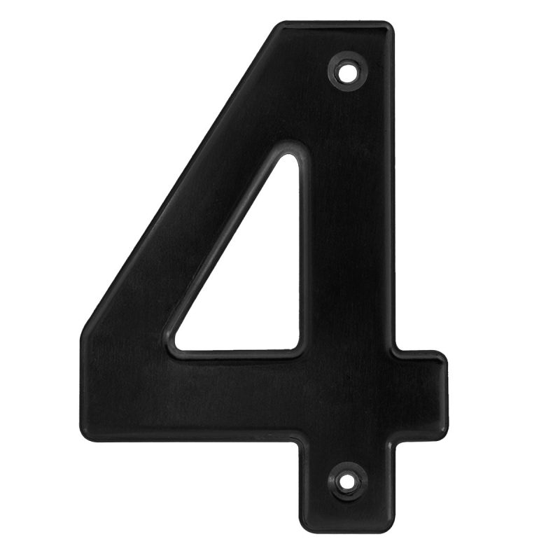 Número 4 bold 4" negro Lock Número 4 bold 4" negro Lock