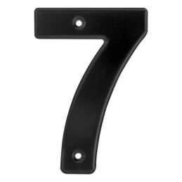 Número 7 bold 4" negro Lock
