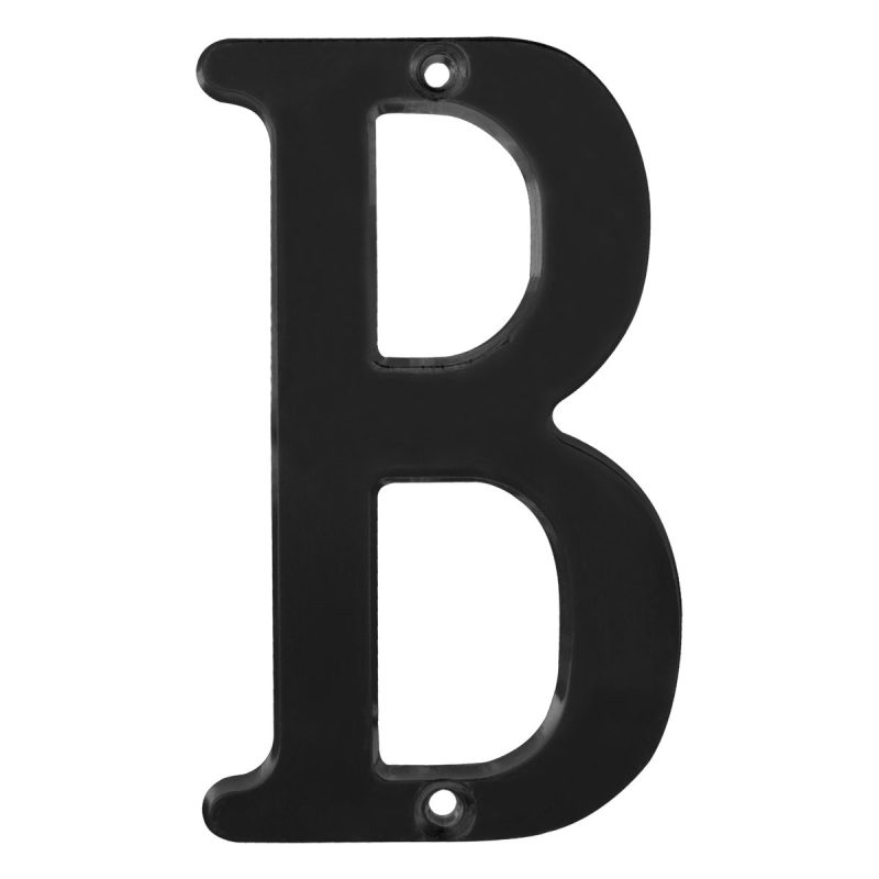 Letra B slim 4" negro Lock Letra B slim 4" negro Lock
