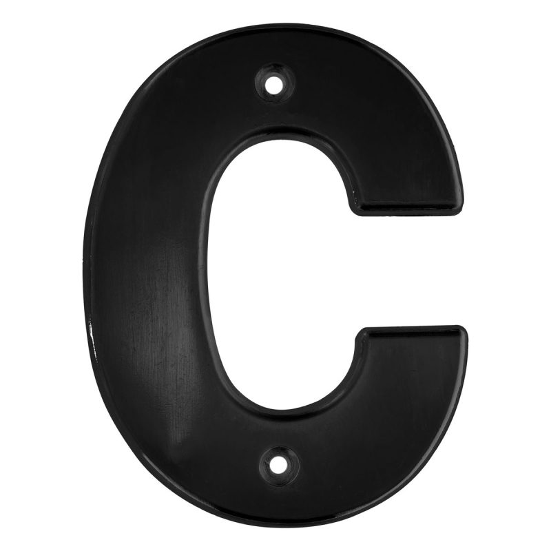 Letra C bold 4" negro Lock Letra C bold 4" negro Lock