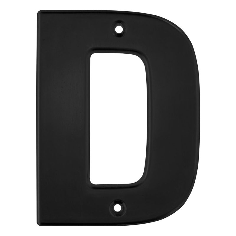Letra D bold 4" negro Lock Letra D bold 4" negro Lock