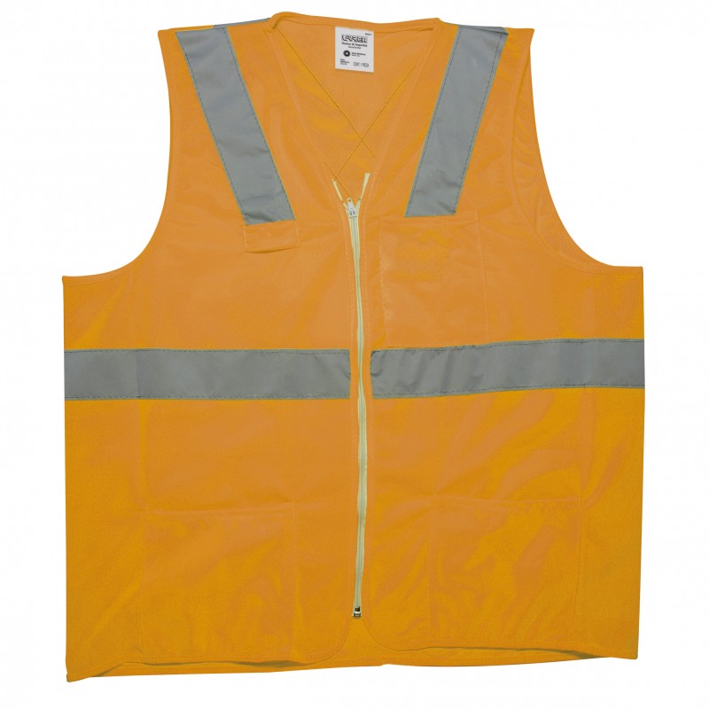 Camiseta sin mangas naranja. camiseta vista frontal tres posiciones sobre  un fondo blanco.