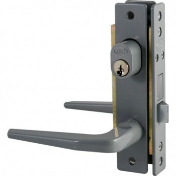 15CL Cerradura aluminio basic doble color gris Lock