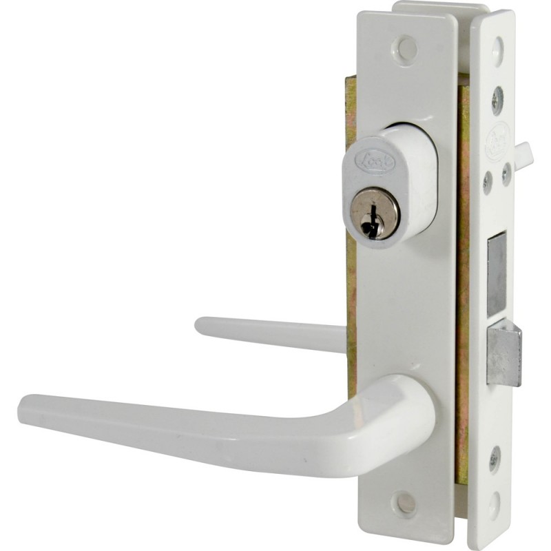 Cerradura aluminio basic sencilla color blanco Lock 16CL