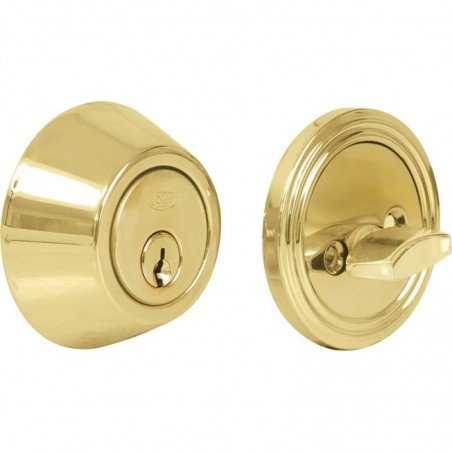 17CE Cerrojo tubular sencillo acabado latón brillante Lock