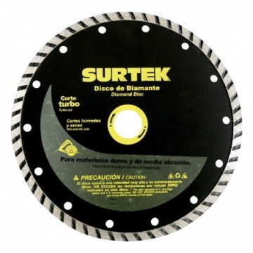 123461 Disco de diamante corte turbo 4 1/2 pulgadas Surtek
