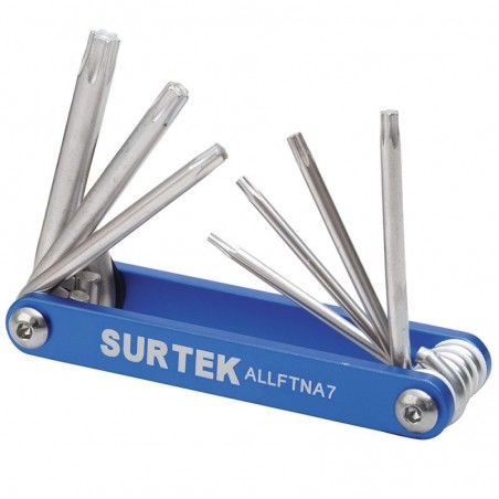 ALLFTNA7 Juego de 7 llaves hexagonales Torx® tipo navaja Surtek