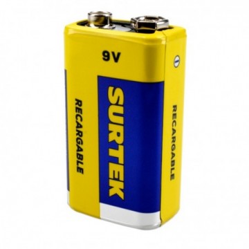 PR9V Pila recargable de 9  volts Surtek.