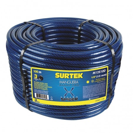 M12S100 Surtek Manguera Spider 1/2 pulgadas rollo 100m